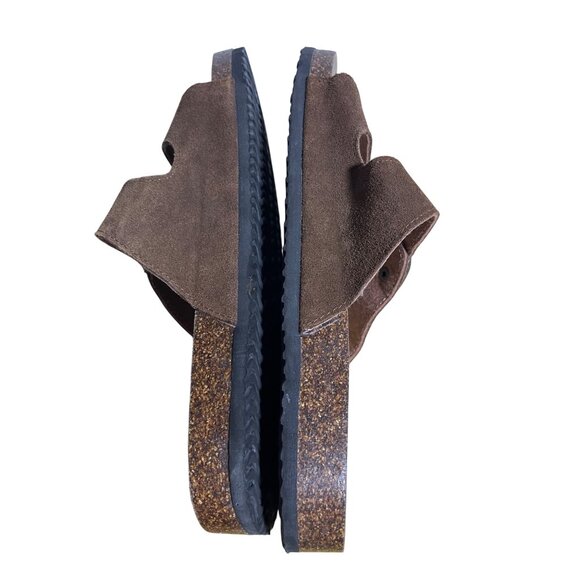 Woodstock Bert Sandals Mens Size 11 M Brown Suede Leather Double-Buckle main image 4